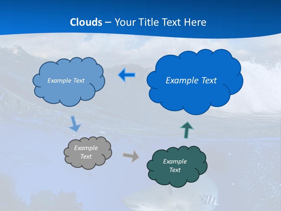Fins Dorsal Diving PowerPoint Template