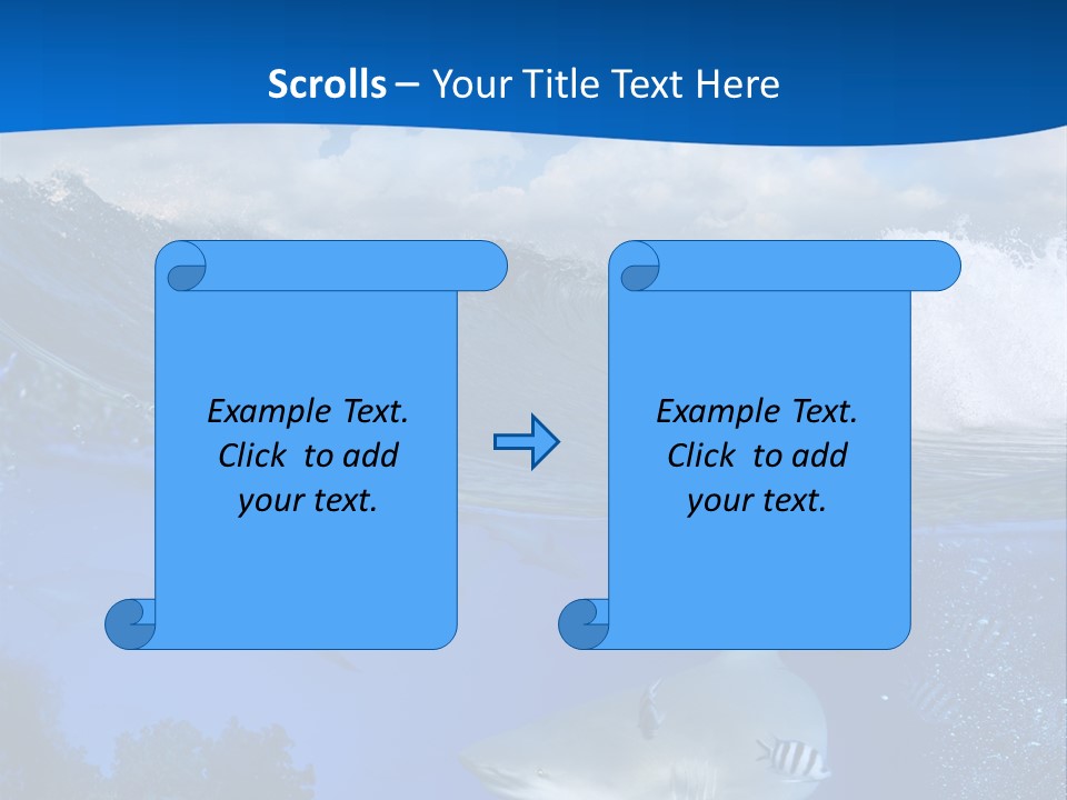 Fins Dorsal Diving PowerPoint Template