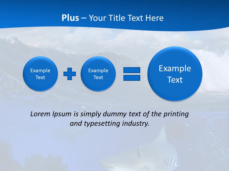 Fins Dorsal Diving PowerPoint Template