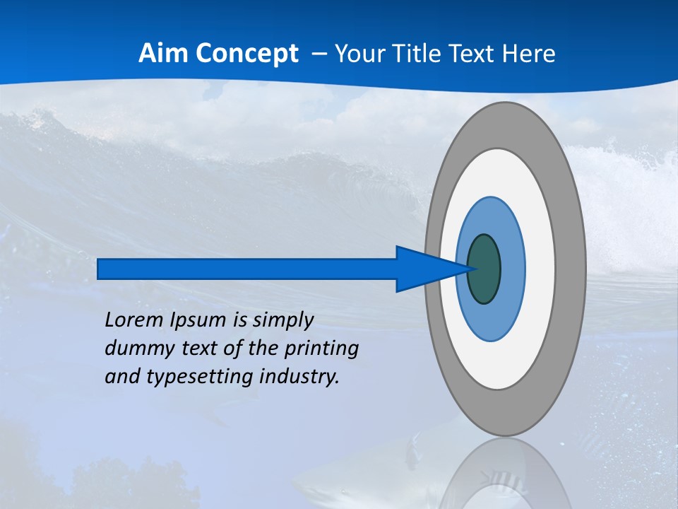 Fins Dorsal Diving PowerPoint Template