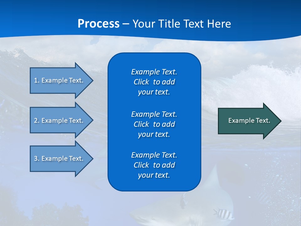 Fins Dorsal Diving PowerPoint Template