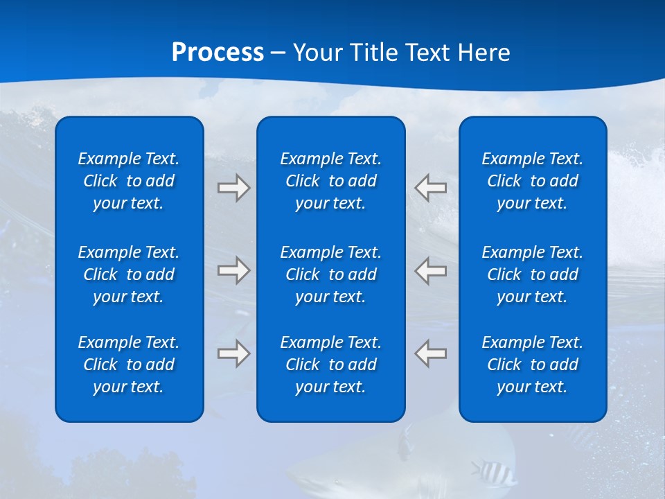 Fins Dorsal Diving PowerPoint Template