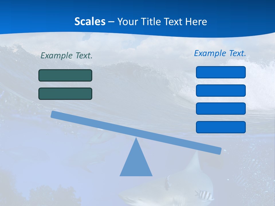Fins Dorsal Diving PowerPoint Template