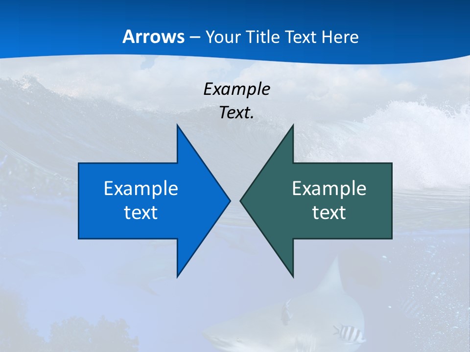 Fins Dorsal Diving PowerPoint Template