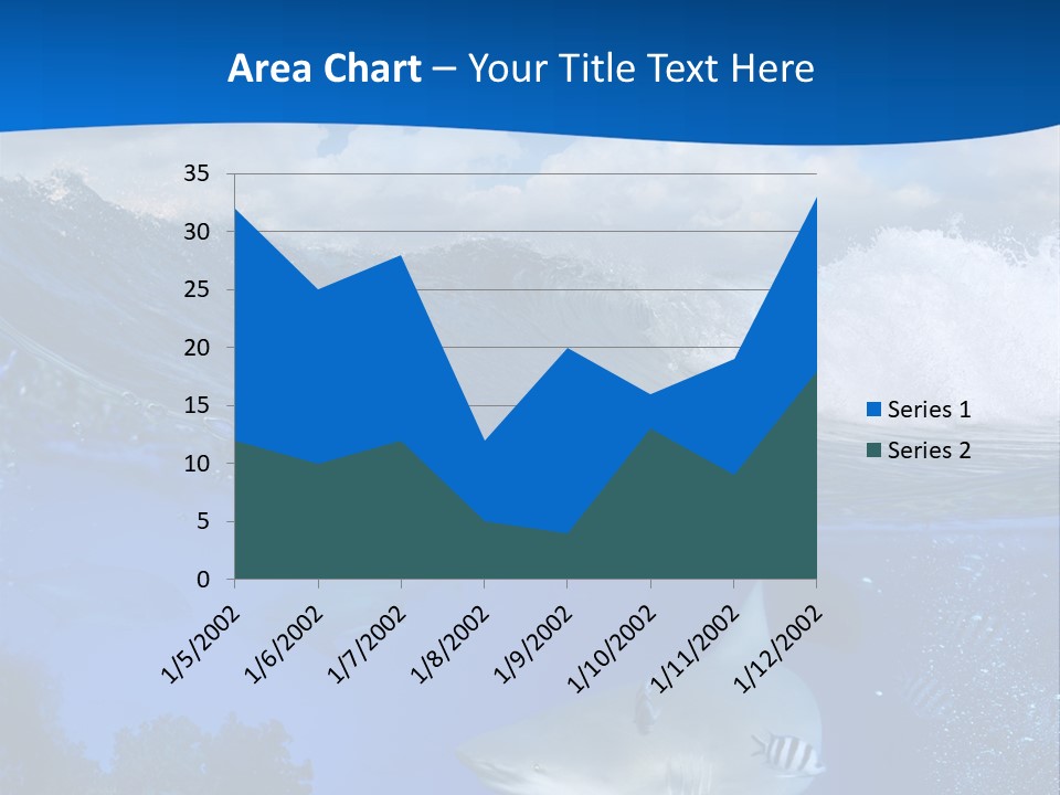 Fins Dorsal Diving PowerPoint Template
