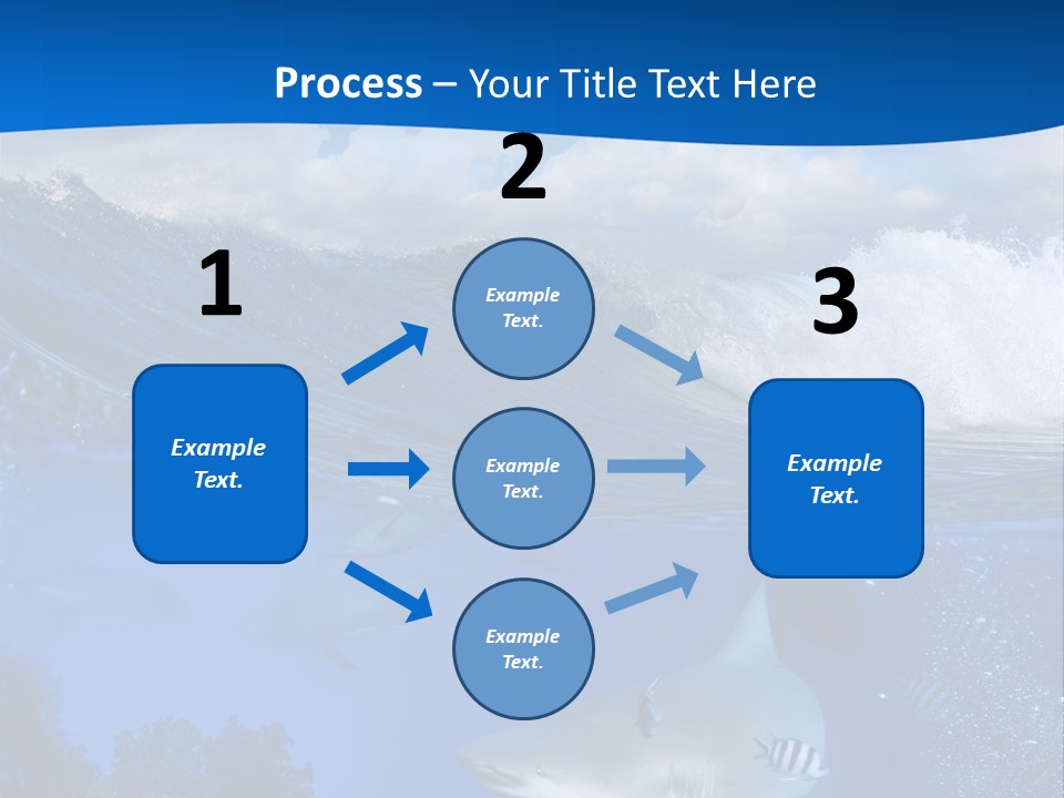 Fins Dorsal Diving PowerPoint Template