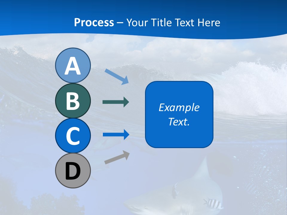 Fins Dorsal Diving PowerPoint Template