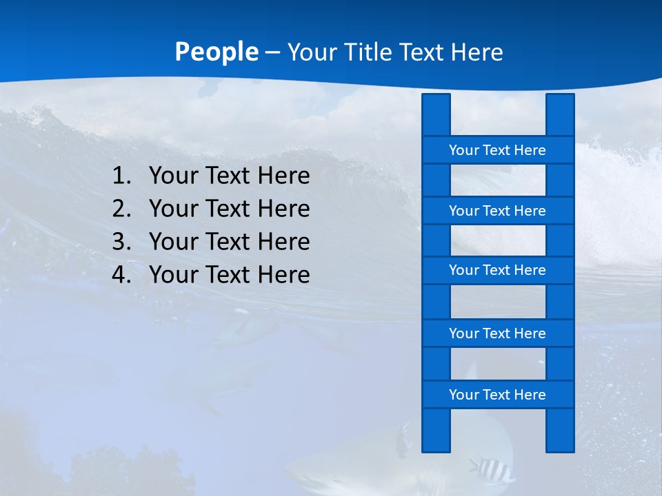 Fins Dorsal Diving PowerPoint Template