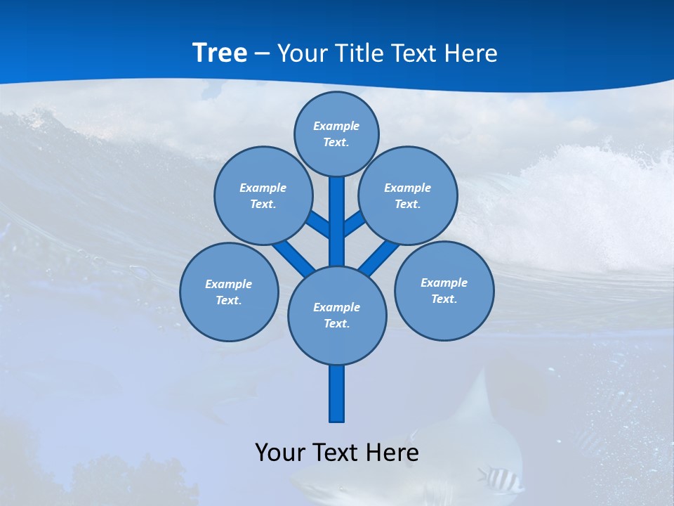 Fins Dorsal Diving PowerPoint Template