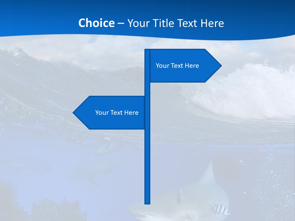 Fins Dorsal Diving PowerPoint Template