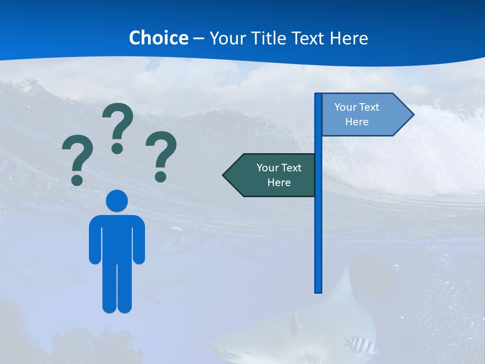Fins Dorsal Diving PowerPoint Template