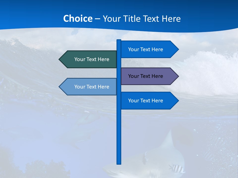 Fins Dorsal Diving PowerPoint Template