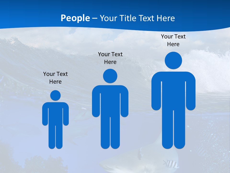 Fins Dorsal Diving PowerPoint Template