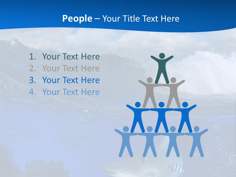 Fins Dorsal Diving PowerPoint Template