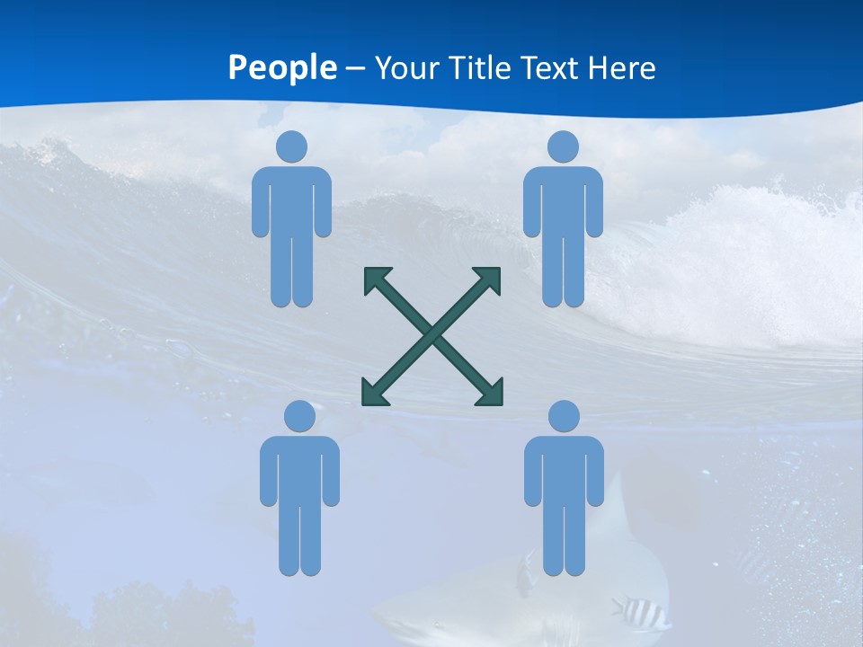 Fins Dorsal Diving PowerPoint Template