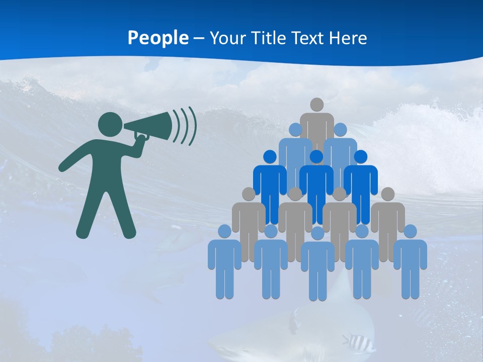 Fins Dorsal Diving PowerPoint Template