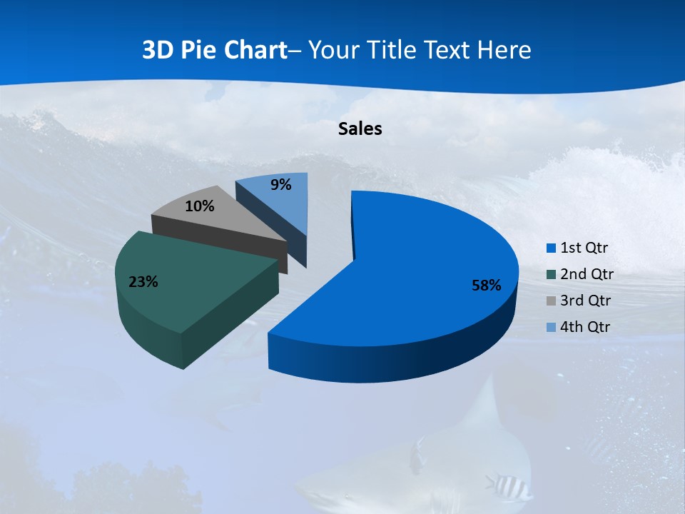 Fins Dorsal Diving PowerPoint Template