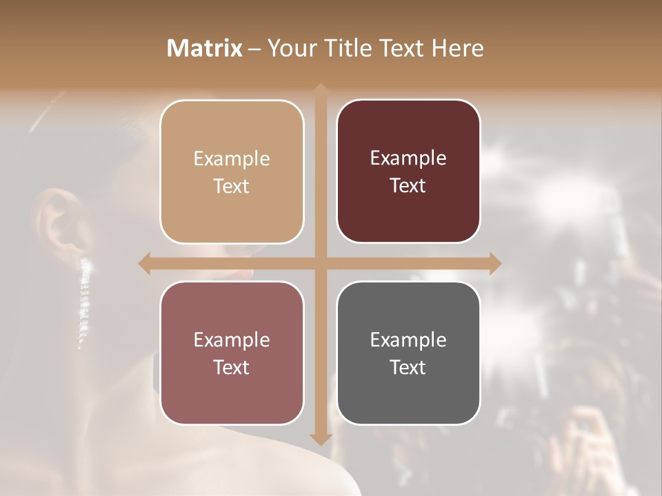 Celebrity Actress Crown PowerPoint Template