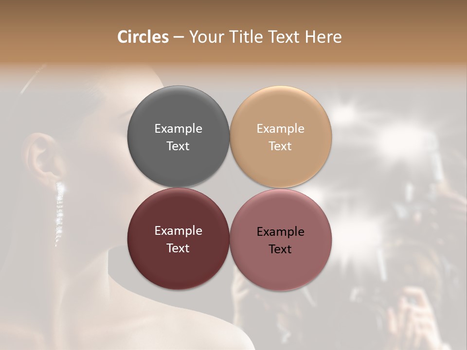 Celebrity Actress Crown PowerPoint Template