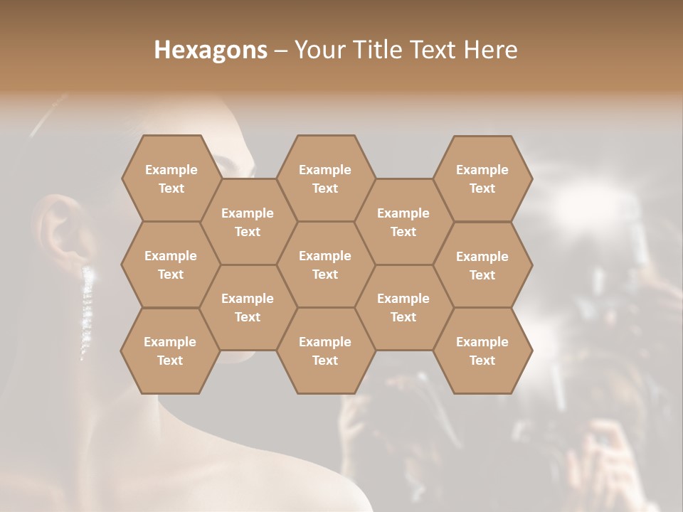 Celebrity Actress Crown PowerPoint Template