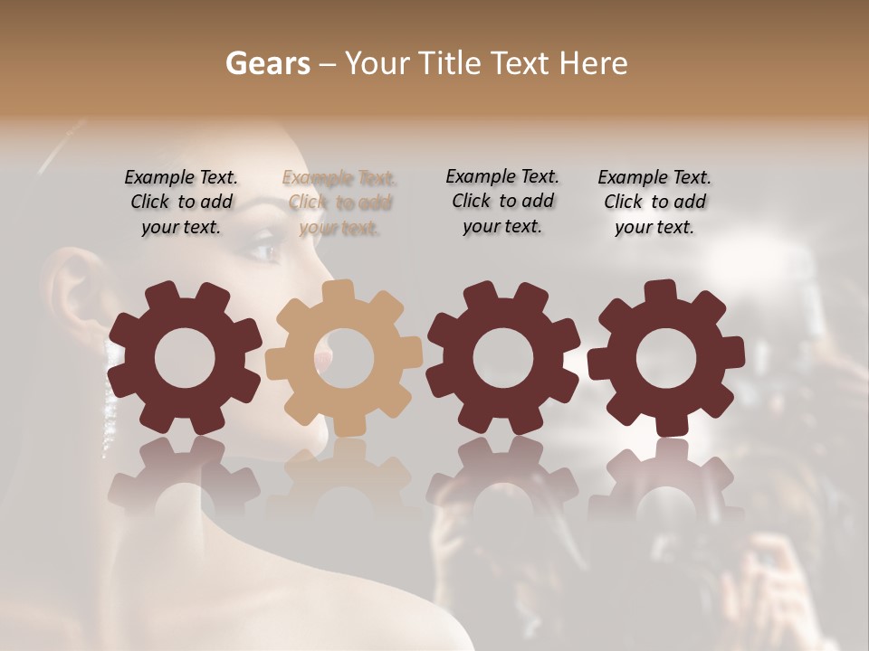 Celebrity Actress Crown PowerPoint Template