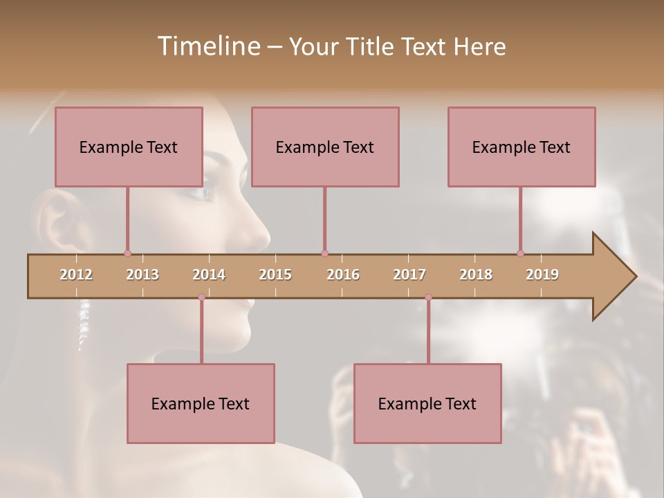 Celebrity Actress Crown PowerPoint Template