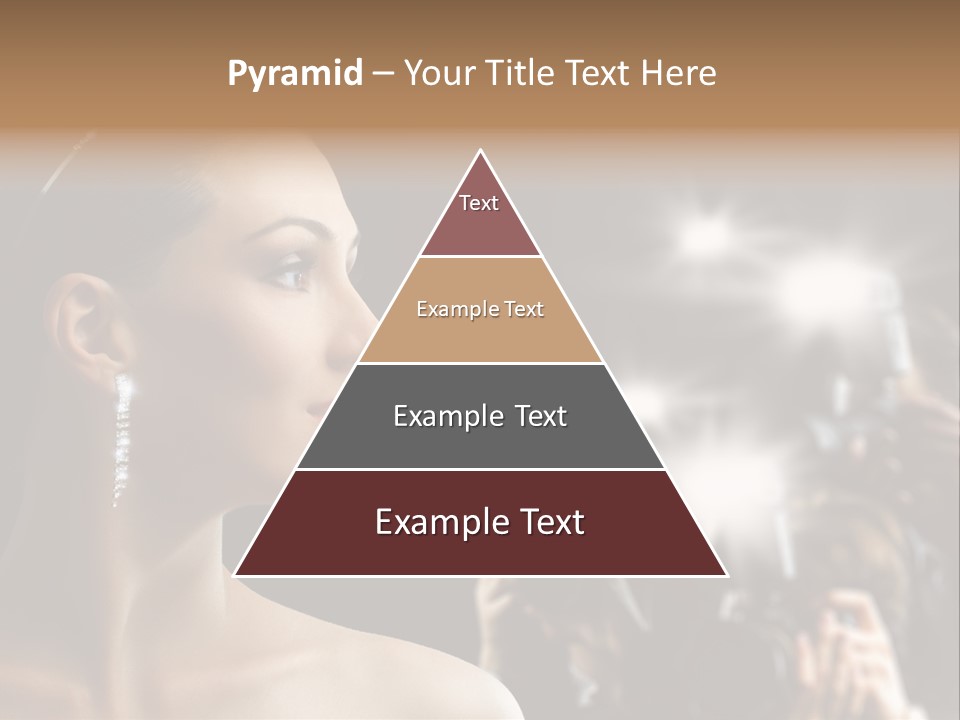 Celebrity Actress Crown PowerPoint Template