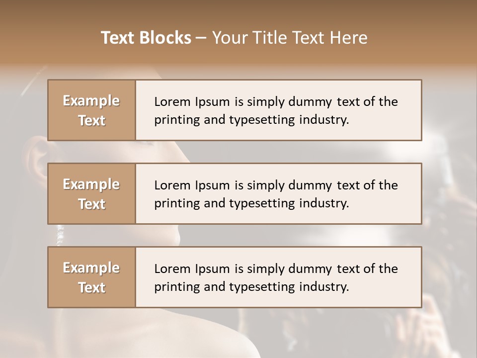 Celebrity Actress Crown PowerPoint Template