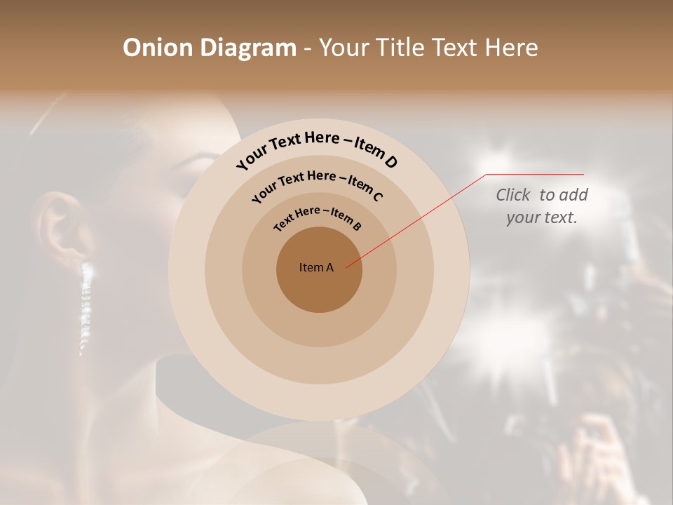 Celebrity Actress Crown PowerPoint Template