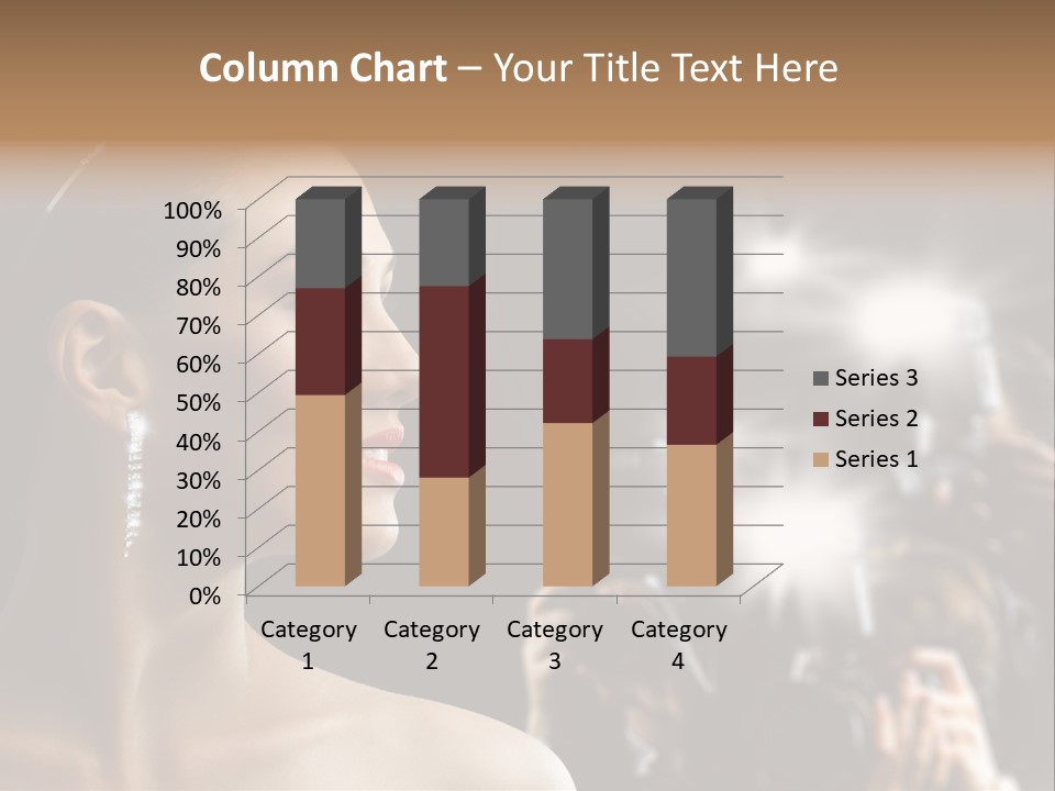 Celebrity Actress Crown PowerPoint Template