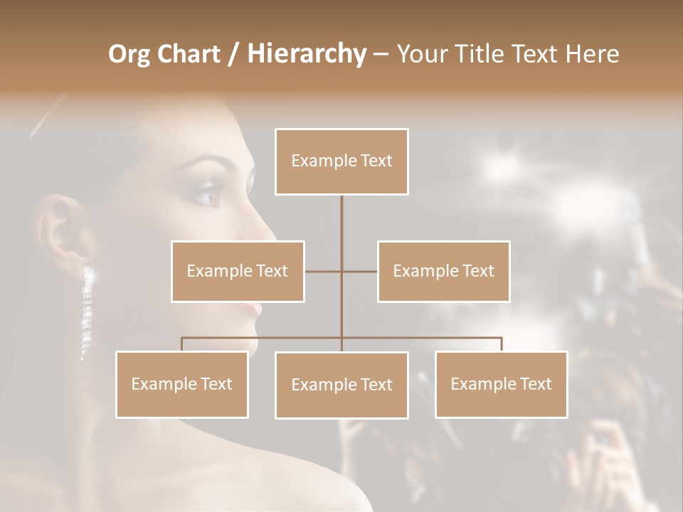 Celebrity Actress Crown PowerPoint Template