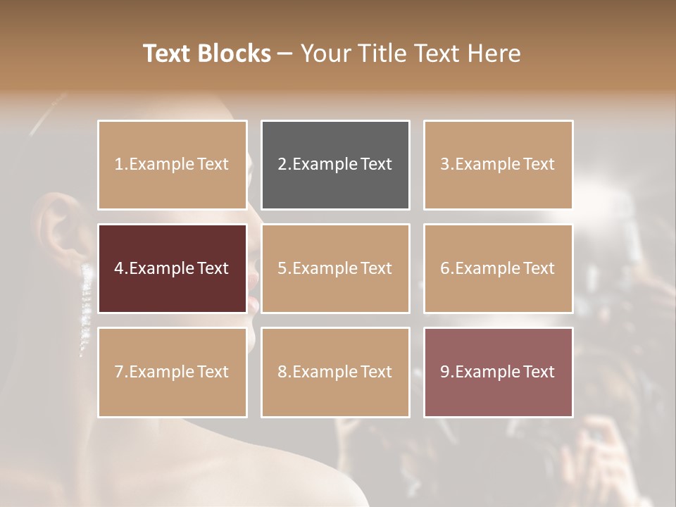 Celebrity Actress Crown PowerPoint Template