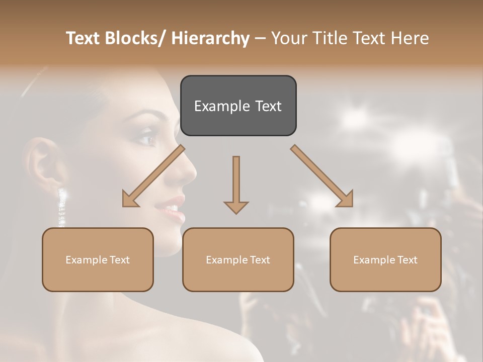 Celebrity Actress Crown PowerPoint Template