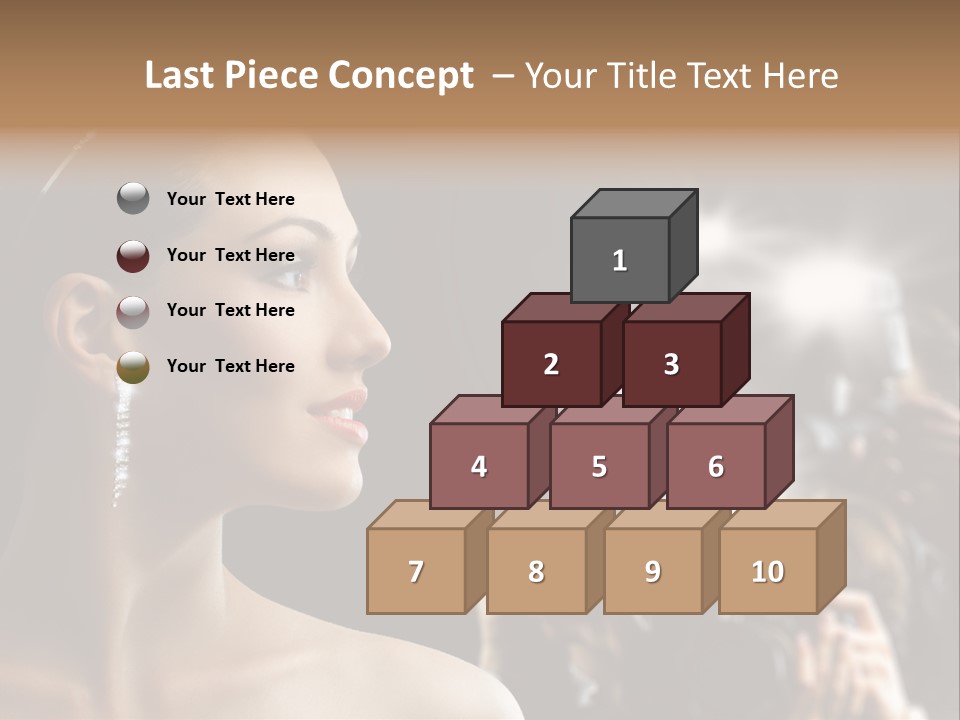 Celebrity Actress Crown PowerPoint Template