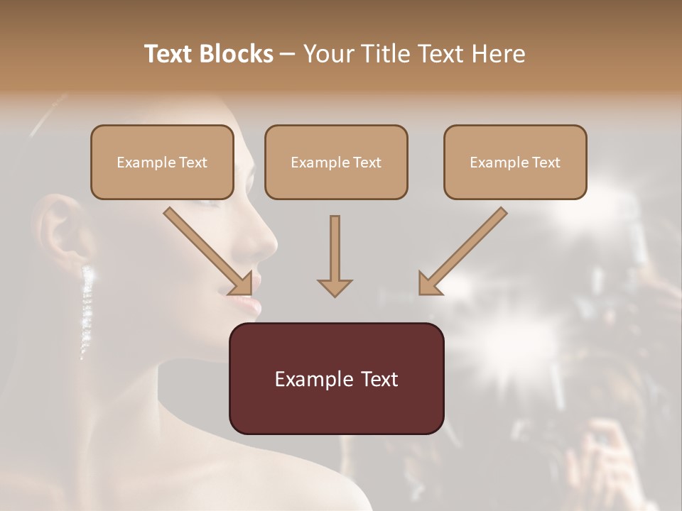 Celebrity Actress Crown PowerPoint Template