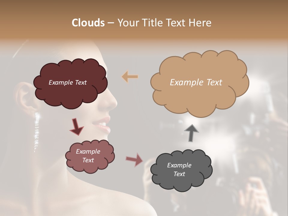 Celebrity Actress Crown PowerPoint Template