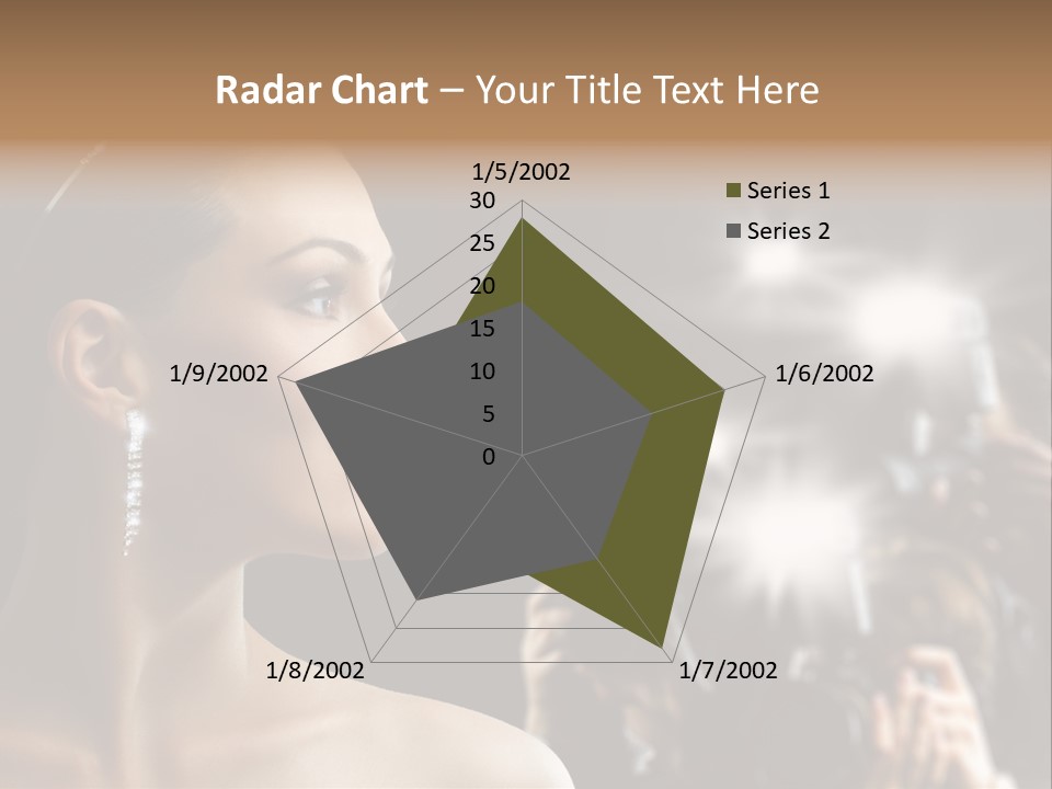 Celebrity Actress Crown PowerPoint Template