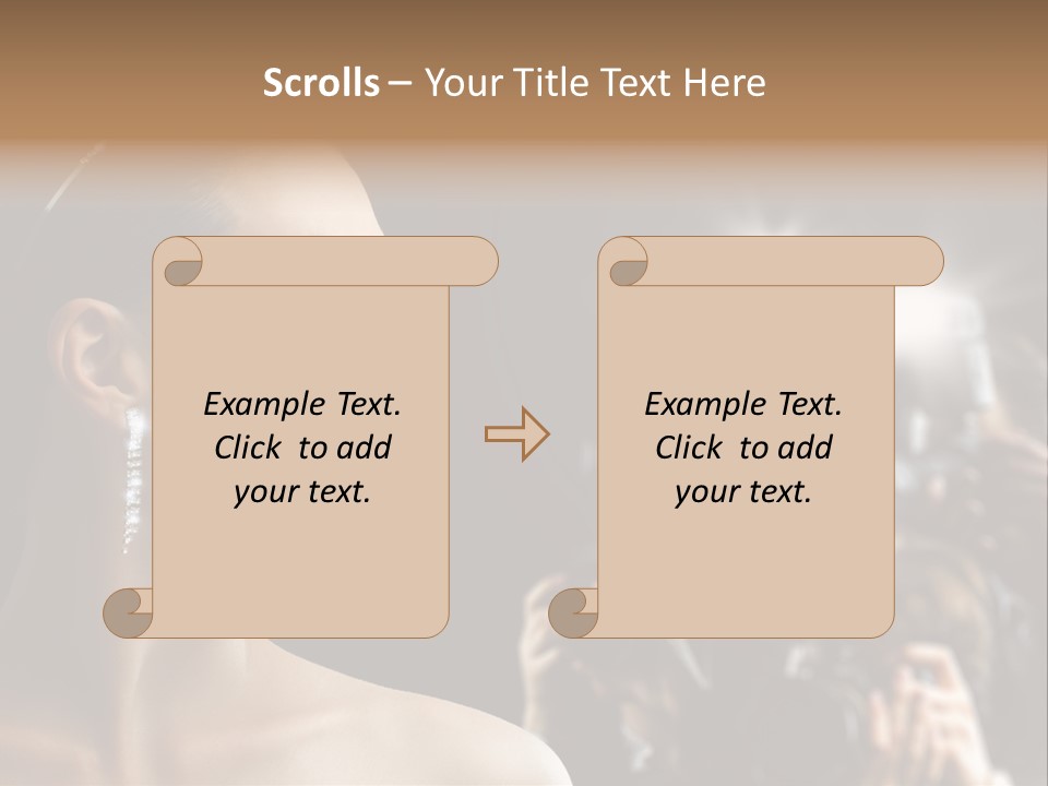 Celebrity Actress Crown PowerPoint Template