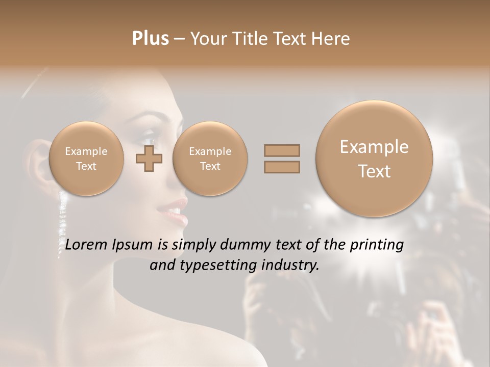 Celebrity Actress Crown PowerPoint Template