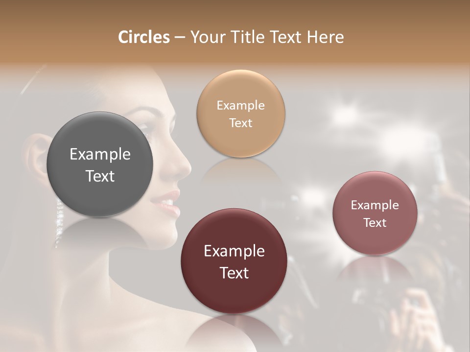 Celebrity Actress Crown PowerPoint Template