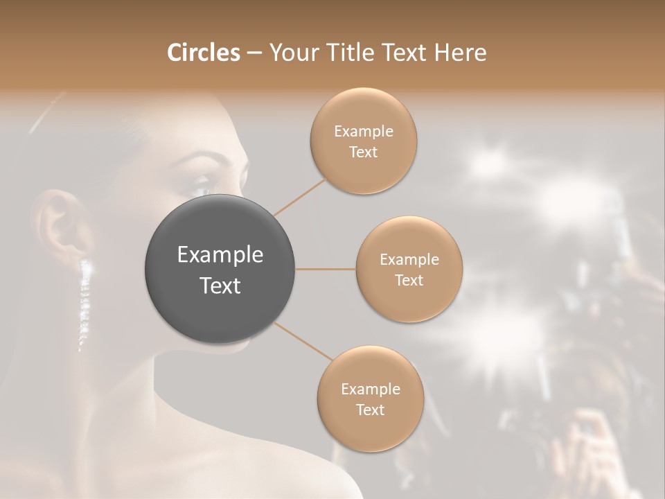 Celebrity Actress Crown PowerPoint Template