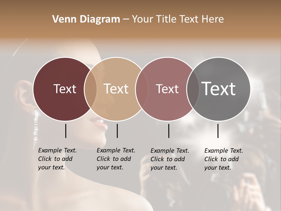 Celebrity Actress Crown PowerPoint Template