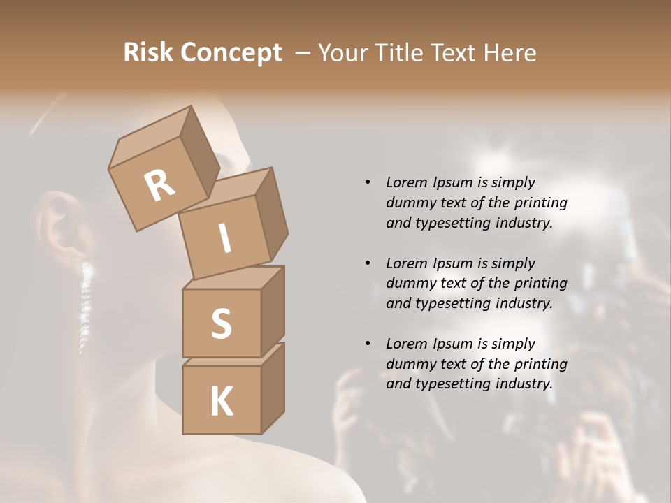 Celebrity Actress Crown PowerPoint Template