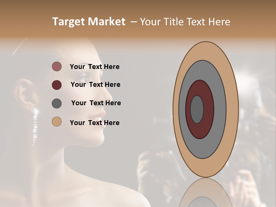 Celebrity Actress Crown PowerPoint Template