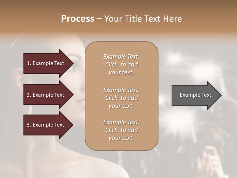 Celebrity Actress Crown PowerPoint Template