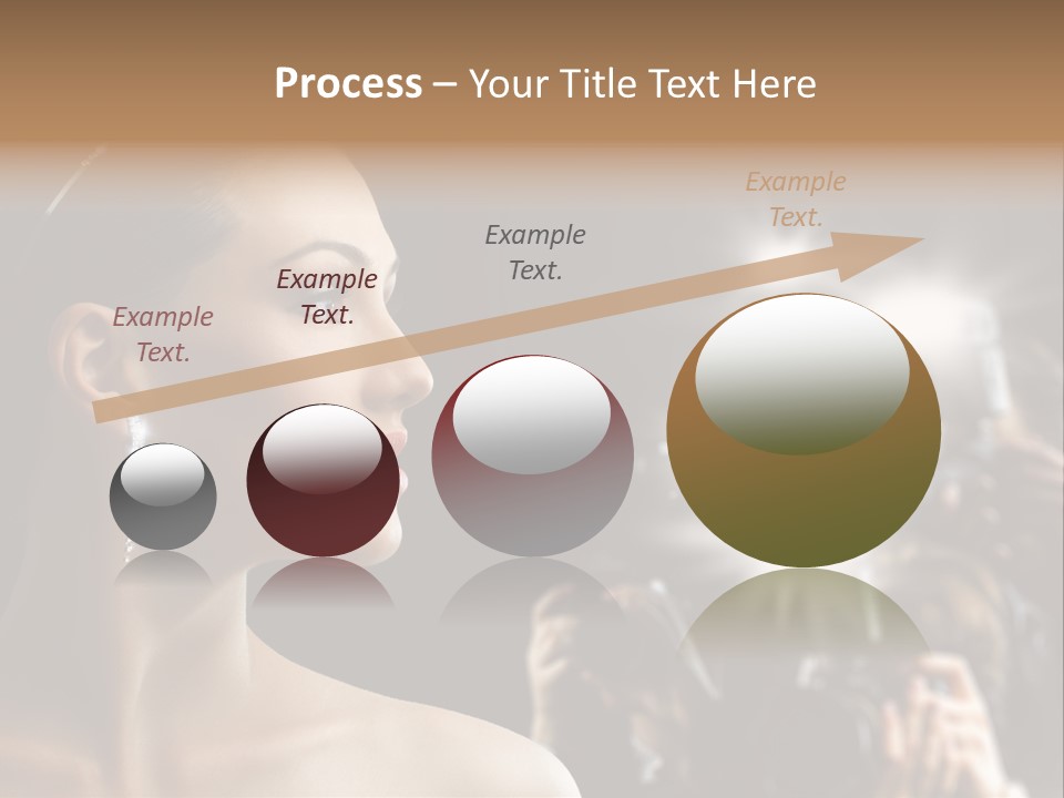 Celebrity Actress Crown PowerPoint Template