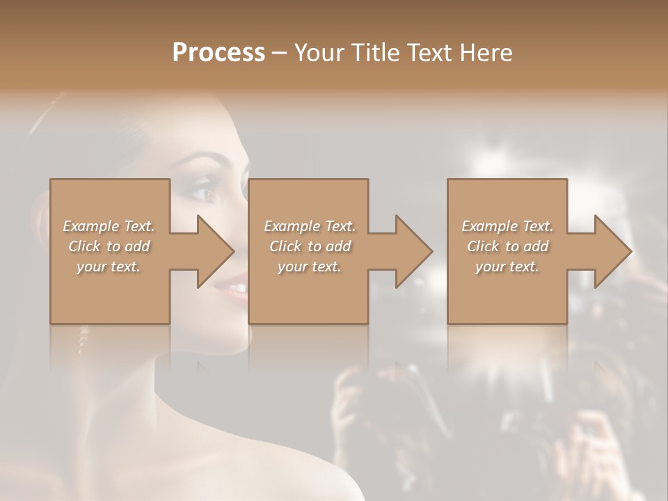 Celebrity Actress Crown PowerPoint Template