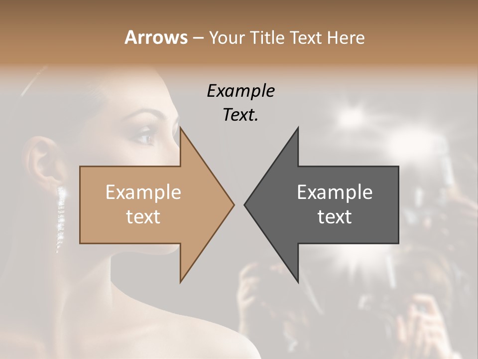 Celebrity Actress Crown PowerPoint Template