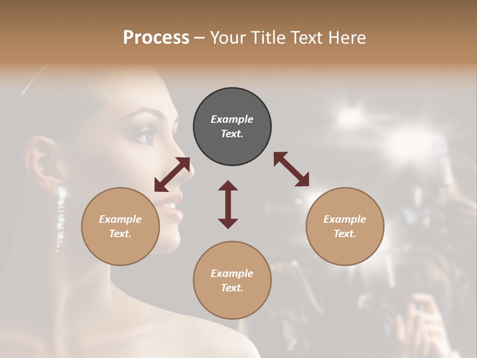 Celebrity Actress Crown PowerPoint Template