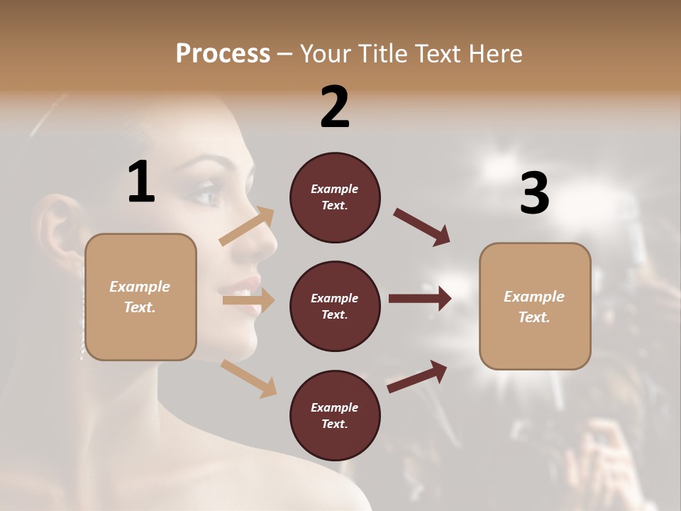Celebrity Actress Crown PowerPoint Template